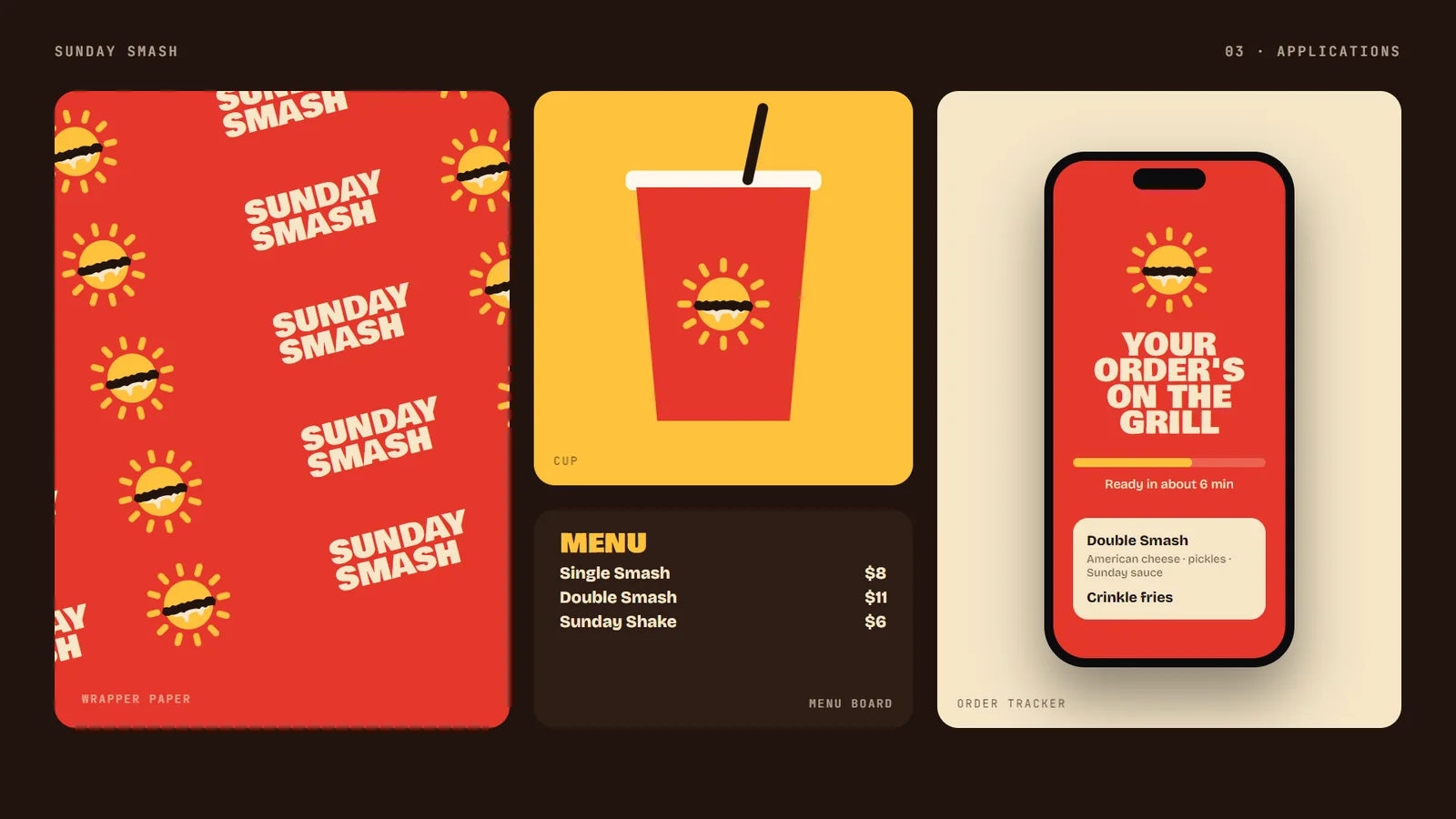 Sunday Smash: smash burger joint: Applications